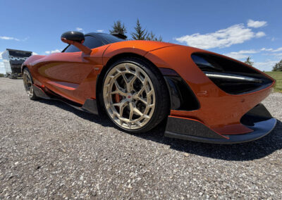 Mclaren 720s super car stone guard installed