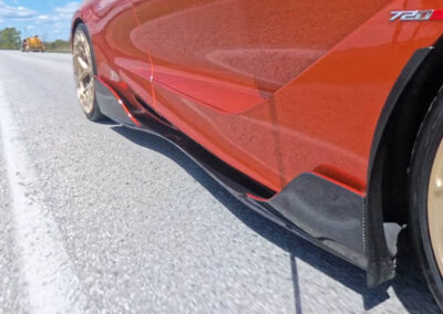 Mclaren 720s super car stone guard installed